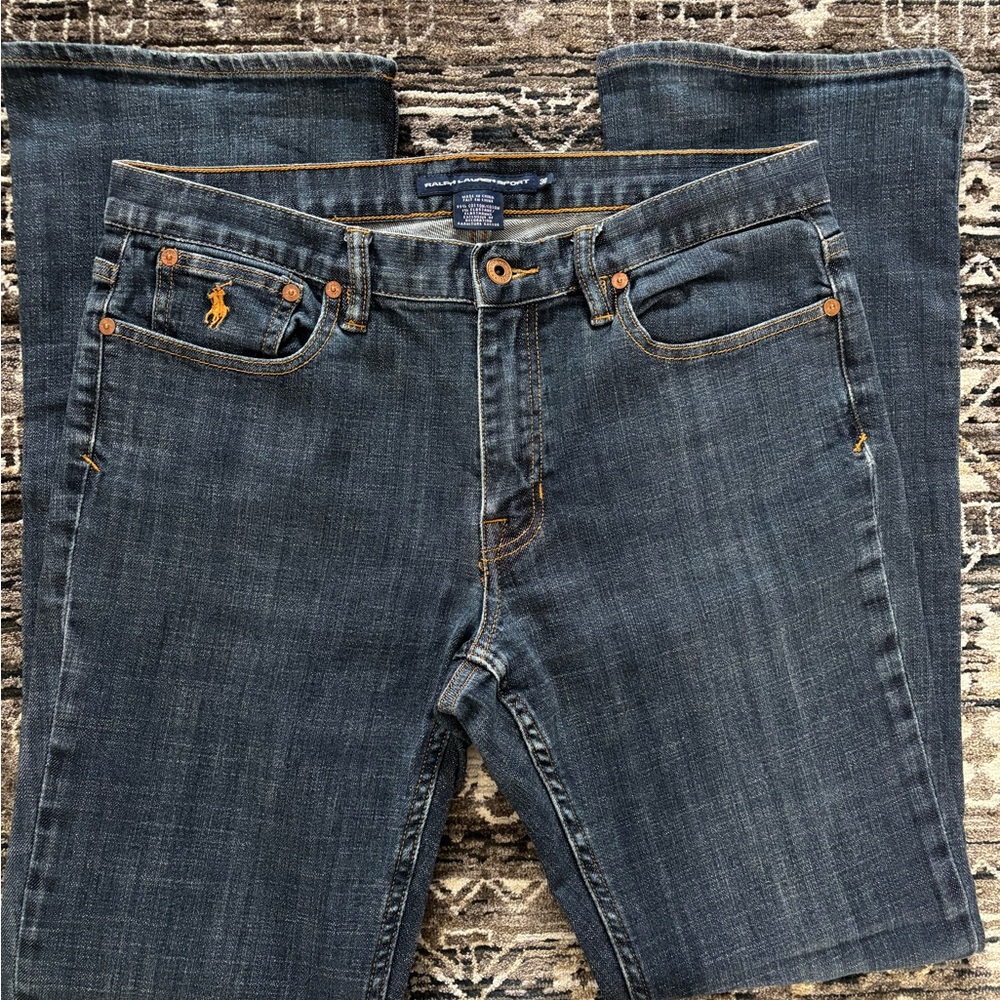Ralph Lauren Sport Denim Flare / Bootcut Polo Pony Logo